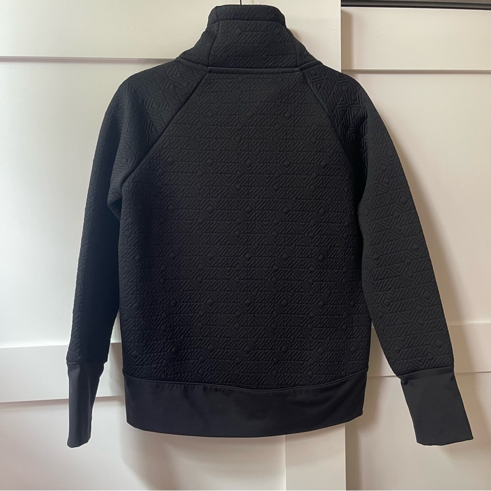 Athleta Elevation Quilted Pullover Black Turtlene… - image 3